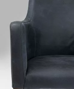 Kare Design Mode Nojatuoli - Nahkaa, Antrasiitti -Huonekalu kauppa krzeslo z podlokietnikami mode 58x87 cm antracytowe skora naturalna 8