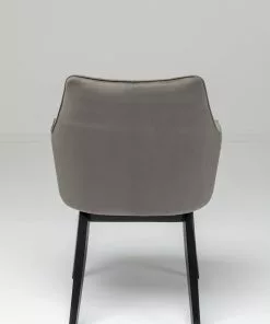 Kare Design Modino Tuoli Käsinojilla - Sametti, Harmaa -Huonekalu kauppa krzeslo z podlokietnikami modino velvet 57x82 cm szare 5