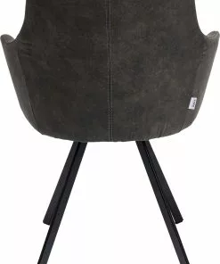 Kare Design Coco Pyörivä Tuoli, Antrasiitti -Huonekalu kauppa krzeslo z podlokietnikami obrotowe tapicerowane 53x84 cm antracytowe 4