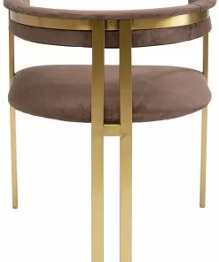 Kare Design Slitz Tuoli Käsinojilla Ruskea/messinki -Huonekalu kauppa krzeslo z podlokietnikami paris 58x71 cm brazowe 4