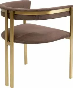 Kare Design Slitz Tuoli Käsinojilla Ruskea/messinki -Huonekalu kauppa krzeslo z podlokietnikami paris 58x71 cm brazowe 5