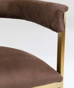 Kare Design Slitz Tuoli Käsinojilla Ruskea/messinki -Huonekalu kauppa krzeslo z podlokietnikami paris 58x71 cm brazowe 8