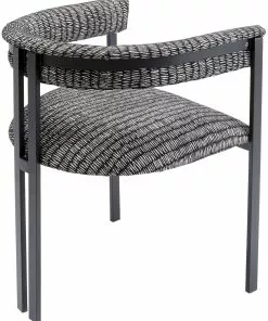 Kare Design Paris S&P Tuoli Käsinojilla -Huonekalu kauppa krzeslo z podlokietnikami paris sandp 58x71 cm czarno biale 4