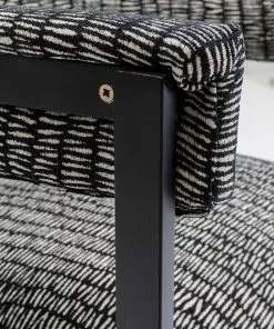 Kare Design Paris S&P Tuoli Käsinojilla -Huonekalu kauppa krzeslo z podlokietnikami paris sandp 58x71 cm czarno biale 6