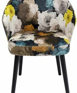 Kare Design Peony Flower Tuoli Käsinojilla, Keltainen