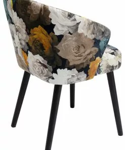 Kare Design Peony Flower Tuoli Käsinojilla, Keltainen -Huonekalu kauppa krzeslo z podlokietnikami peony yellow 56x77 cm 4