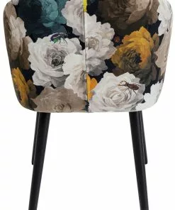 Kare Design Peony Flower Tuoli Käsinojilla, Keltainen -Huonekalu kauppa krzeslo z podlokietnikami peony yellow 56x77 cm 5