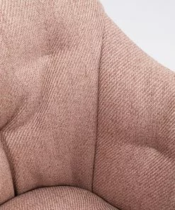 Kare Design Elaine Tuoli Käsinojilla -Huonekalu kauppa krzeslo z podlokietnikami pikowane rozowe nogi czarne 57x80 cm 6