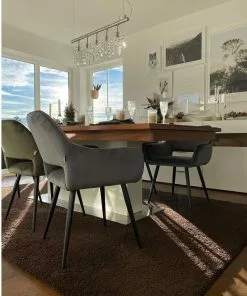 Kare Design San Francisco Tuoli Käsinojilla, Harmaa -Huonekalu kauppa krzeslo z podlokietnikami san francisco 59x82 cm szare 10