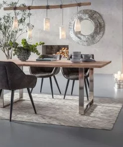 Kare Design Thelma Tuoli Käsinojilla -Huonekalu kauppa krzeslo z podlokietnikami thelma 65x82 cm szare ekoskora 11