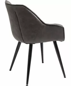 Kare Design Thelma Tuoli Käsinojilla -Huonekalu kauppa krzeslo z podlokietnikami thelma 65x82 cm szare ekoskora 4