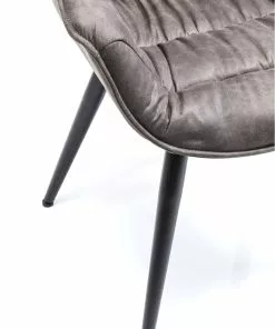 Kare Design Thelma Tuoli Käsinojilla -Huonekalu kauppa krzeslo z podlokietnikami thelma 65x82 cm szare ekoskora 8