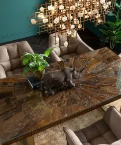 Kare Design Thinktank Tuoli Käsinojilla, Vaaleanruskea