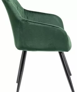 Kare Design Bretagne Tuoli Käsinojilla, Vihreä -Huonekalu kauppa krzeslo z podlokietnikami zielone nogi czarne 61x88 cm 3