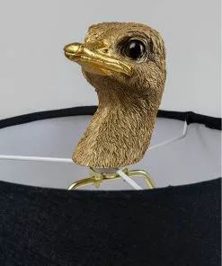 Kare Design Animal Ostrich Strutsi Pöytävalaisin 67cm -Huonekalu kauppa lampa podlogowa ostrich 30x69 cm zlota 3