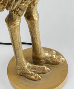 Kare Design Animal Ostrich Strutsi Pöytävalaisin 67cm -Huonekalu kauppa lampa podlogowa ostrich 30x69 cm zlota 4