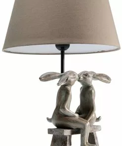 Kare Design Animal Bunny Love Puput Pöytävalaisin 53cm -Huonekalu kauppa lampa stolowa animal bunny love o31x53 cm 10