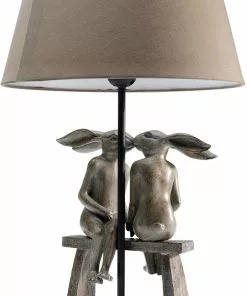 Kare Design Animal Bunny Love Puput Pöytävalaisin 53cm -Huonekalu kauppa lampa stolowa animal bunny love o31x53 cm 12