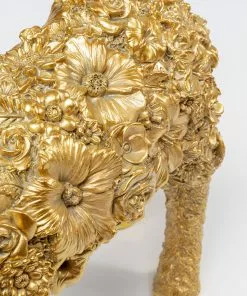 Kare Design Animal Flower Sheep Lammas Pöytävalaisin, Kulta 36cm -Huonekalu kauppa lampa stolowa animal flower sheep 47x36 cm zlota 6