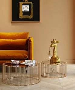 Kare Design Animal Giraffe Kirahvi Pöytävalaisin, Kulta 50cm -Huonekalu kauppa lampa stolowa animal giraffe 24x50 cm zlota 9 scaled