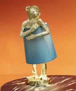 Kare Design Animal Monkey Pöytävalaisin - Kulta, Sininen