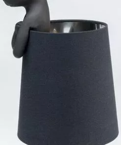 Kare Design Animal Rabbit Pupu Pöytävalaisin, Pupulamppu, Matta Musta 68cm -Huonekalu kauppa lampa stolowa animal rabbit 23x68 cm czarna 5