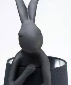 Kare Design Animal Rabbit Pupu Pöytävalaisin, Pupulamppu, Matta Musta 68cm -Huonekalu kauppa lampa stolowa animal rabbit 23x68 cm czarna 7