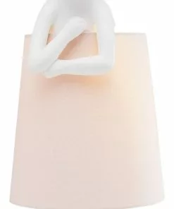 Kare Design Animal Rabbit Pöytävalaisin, Pupu-lamppu - Vaaleanpun./valkoinen 68cm -Huonekalu kauppa lampa stolowa animal rabbit 27x68 cm biala 3