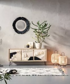 Kare Design Bamboo Pöytävalaisin 62cm -Huonekalu kauppa lampa stolowa bamboo o34x62 cm 10