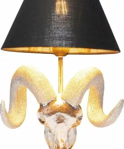 Kare Design Antler Davos Pöytävalaisin 44cm 15 Kare Design Antler Davos Pöytävalaisin 44cm -Huonekalu kauppa lampa stolowa czaszka srebrna klosz czarny o26x44 cm 3