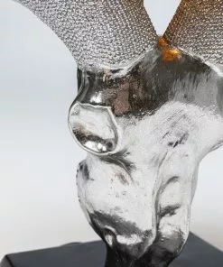 Kare Design Antler Davos Pöytävalaisin 44cm 19 Kare Design Antler Davos Pöytävalaisin 44cm -Huonekalu kauppa lampa stolowa czaszka srebrna klosz czarny o26x44 cm 7