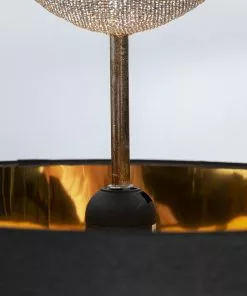 Kare Design Skull Crystals Front Pääkallo Pöytävalaisin 44cm -Huonekalu kauppa lampa stolowa czaszka srebrna klosz czarny o31x44 cm 8