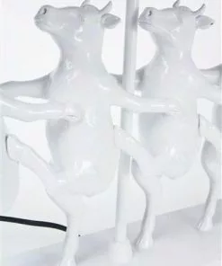 Kare Design Dancing Cows, Lehmät Pöytävalaisin -Huonekalu kauppa lampa stolowa dancing cows 41x44 cm brazowo biala 4