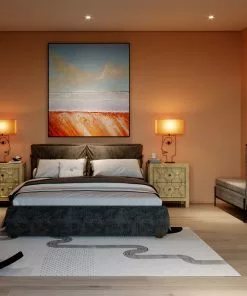 Kare Design Face Wire Pöytävalaisin Oranssi -Huonekalu kauppa lampa stolowa face wire 15x66 cm pomaranczowa 10