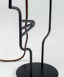 Kare Design Face Wire Pöytävalaisin Oranssi -Huonekalu kauppa lampa stolowa face wire 15x66 cm pomaranczowa 7