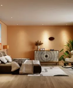 Kare Design Face Wire Pöytävalaisin Oranssi -Huonekalu kauppa lampa stolowa face wire 15x66 cm pomaranczowa 9