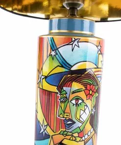 Kare Design Graffiti Pöytävalaisin -Huonekalu kauppa lampa stolowa graffiti 36x63 cm kolorowa 13