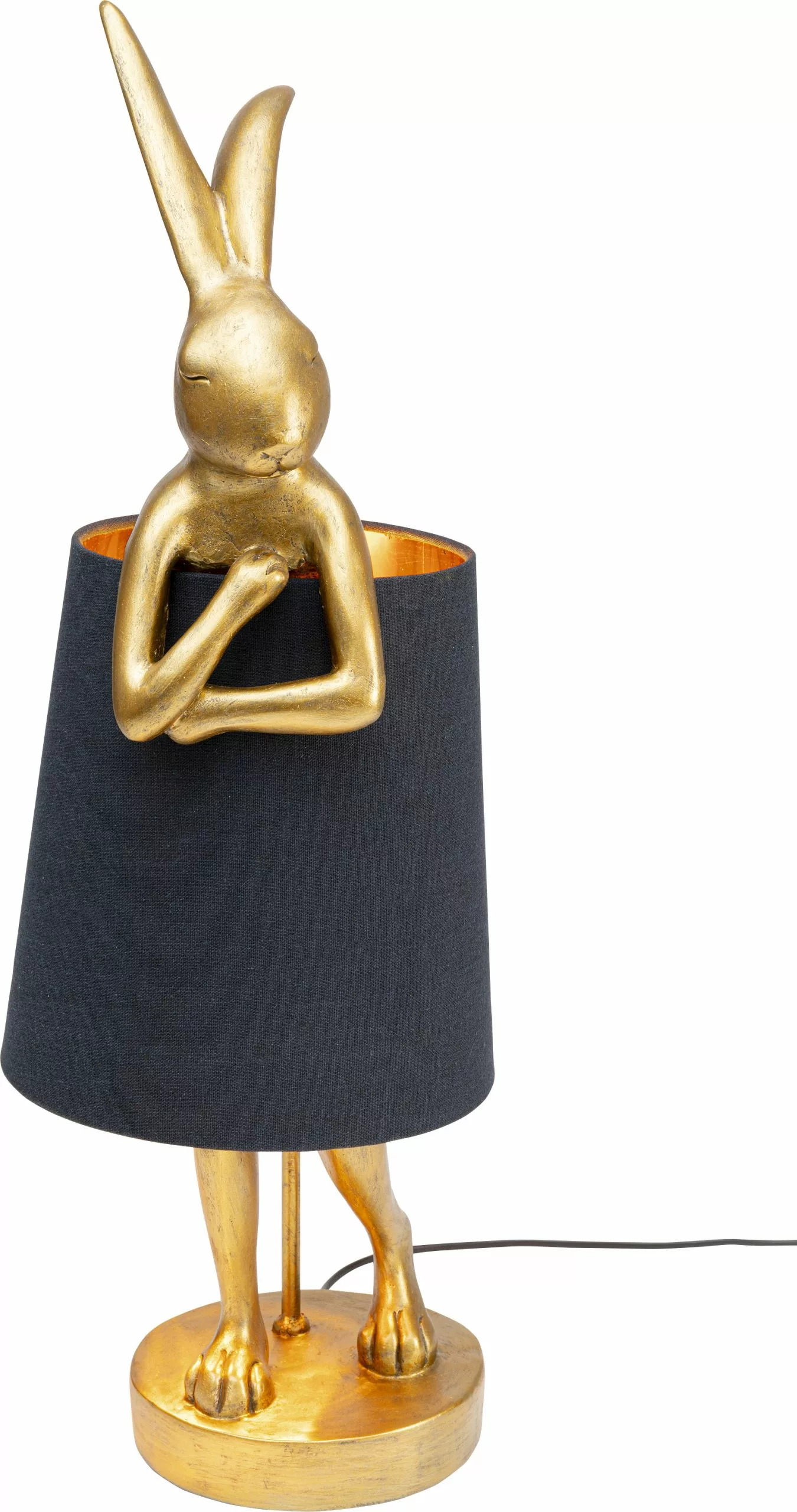 Kare Design Animal Rabbit Pupu Pöytävalaisin, Pupulamppu, Kulta/musta 68cm 4 Kare Design Animal Rabbit Pupu Pöytävalaisin, Pupulamppu, Kulta/musta 68cm - Image 2