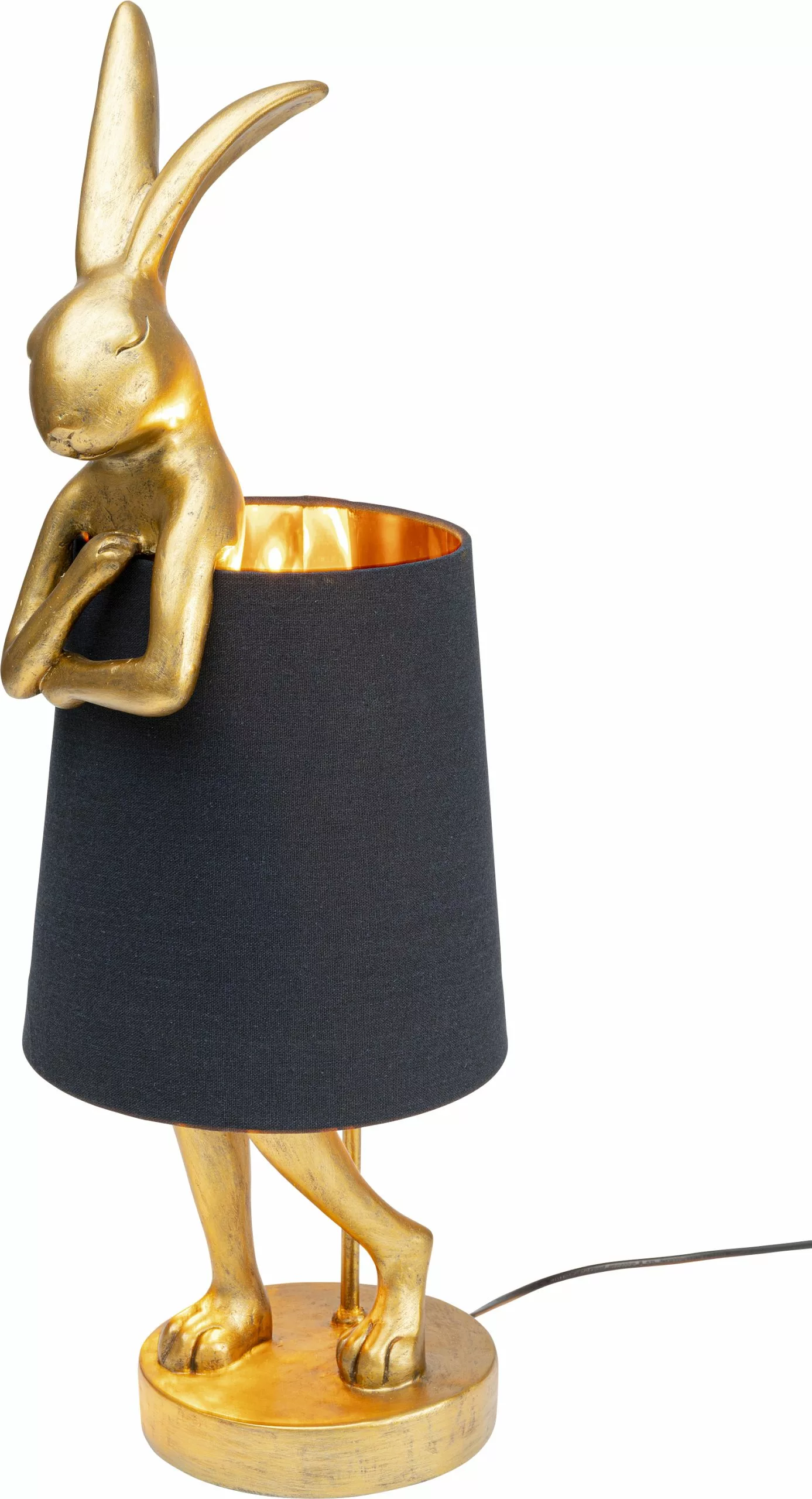 Kare Design Animal Rabbit Pupu Pöytävalaisin, Pupulamppu, Kulta/musta 68cm 5 Kare Design Animal Rabbit Pupu Pöytävalaisin, Pupulamppu, Kulta/musta 68cm - Image 3