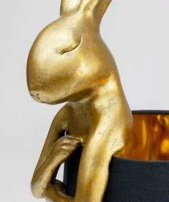 Kare Design Animal Rabbit Pupu Pöytävalaisin, Pupulamppu, Kulta/musta 68cm 21 Kare Design Animal Rabbit Pupu Pöytävalaisin, Pupulamppu, Kulta/musta 68cm -Huonekalu kauppa lampa stolowa krolik zlota 23x68 cm 9