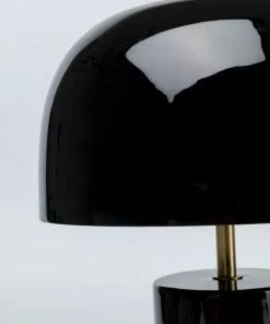 Kare Design Loungy Pöytävalaisin Musta 38cm -Huonekalu kauppa lampa stolowa loungy o25x38 cm czarna 5