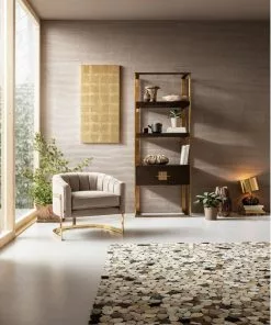 Kare Design Mamo Deluxe Pöytävalaisin, Kulta 37cm -Huonekalu kauppa lampa stolowa mamo deluxe 30x41 cm brazowo czarna klosz zloty 9