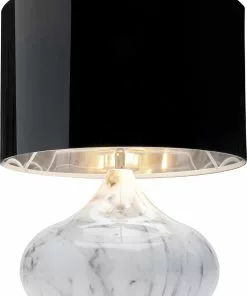 Kare Design Mamo Deluxe Pöytävalaisin Valkoinen 37cm -Huonekalu kauppa lampa stolowa mamo deluxe o31x38 cm biala klosz czarny 2