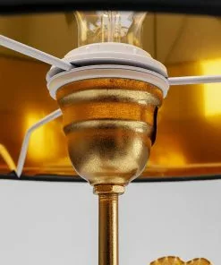 Kare Design Flores Pöytävalaisin, Kulta 62cm -Huonekalu kauppa lampa stolowa metalowa zlota o30x62 cm 7