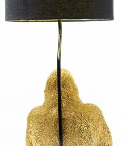 Kare Design Animal Monkey Gorilla Pöytävalaisin, Kulta -Huonekalu kauppa lampa stolowa monkey gorilla 30x70 cm czarno zlota 6