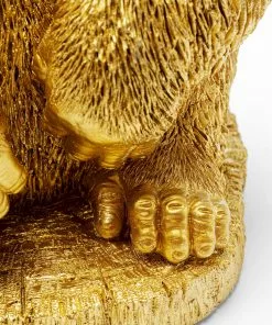Kare Design Animal Monkey Gorilla Pöytävalaisin, Kulta -Huonekalu kauppa lampa stolowa monkey gorilla 30x70 cm czarno zlota 8