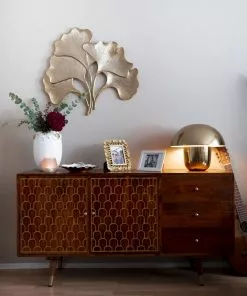 Kare Design Mushroom Pöytävalaisin, Messinki -Huonekalu kauppa lampa stolowa mushroom o50x44 cm mosiezna 13