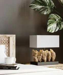 Kare Design Nature Vertical Pöytävalaisin 43cm -Huonekalu kauppa lampa stolowa nature 35x43 cm bialo brazowa 6