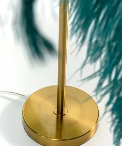 Kare Design Feather Palm Pöytävalaisin Vihreä 60cm -Huonekalu kauppa lampa stolowa palma zielona strusie piora 60 cm podstawa zlota 5