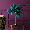 Kare Design Feather Palm Pöytävalaisin Vihreä 60cm -Huonekalu kauppa lampa stolowa palma zielona strusie piora 60 cm podstawa zlota 7
